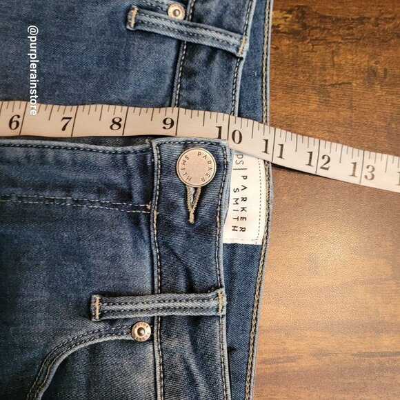 Parker Smith Jeans 28 Skinny Mid Rise Stretch Medium Wash Denim Made In the USA - Picture 9 of 13